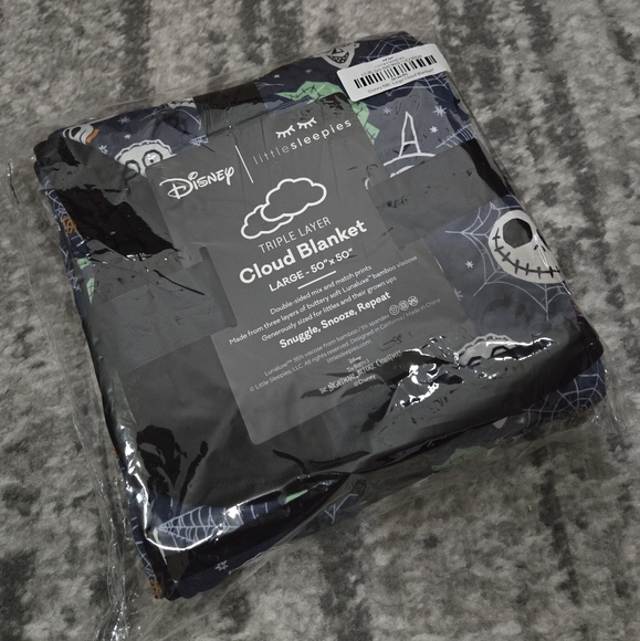 Little Sleepies Other - Little Sleepies Disney Nightmare Before Christmas, Jack & Crew, Cloud Blanket